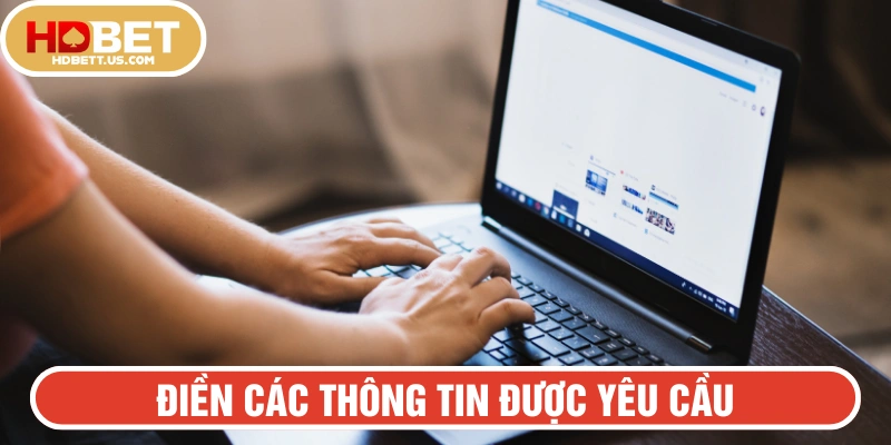 Điền dữ liệu được yêu cầu vào ô trống