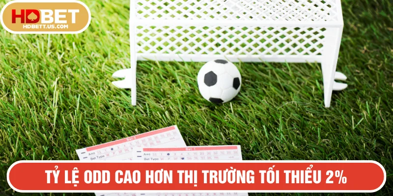 Tỷ lệ odd cao hơn mức trung bình thị trường giúp tối ưu lợi nhuận